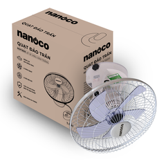 Quạt đảo cơ 5 cánh Nanoco model NOF1609 màu trắng (3 cấp độ gió, công suất 47w)