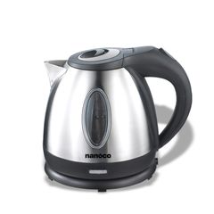 Bình đun siêu tốc inox 304 Nanoco model NKT1216 dung tích 1.2 lít (có đèn báo sôi, nút bấm linh hoạt)