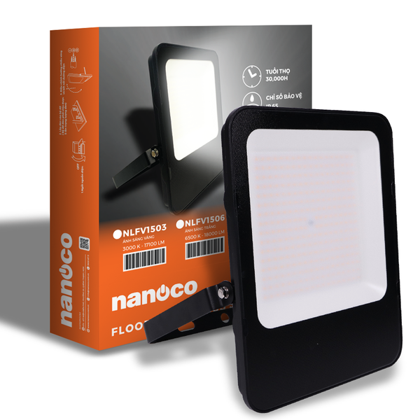 Đèn Pha LED Nanoco chống nước 100W/ 150W/ 200W - Ánh sáng trắng, vàng