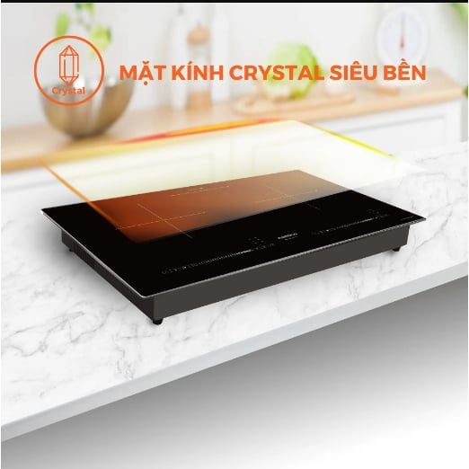 Bếp điện từ đôi Nanoco model NICL483 - KHÔNG BAO GỒM LẮP ĐẶT