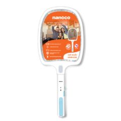 Vợt muỗi Nanoco model NMR104O / NMR105B (pin lithium 18650h-220V, màu cam, màu xanh dương)