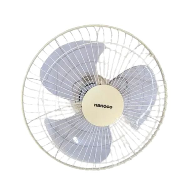 Quạt đảo có remote Nanoco model NOF1651RC màu Ghi/Beige (3 cấp độ gió, công suất 47W, bạc đạn)