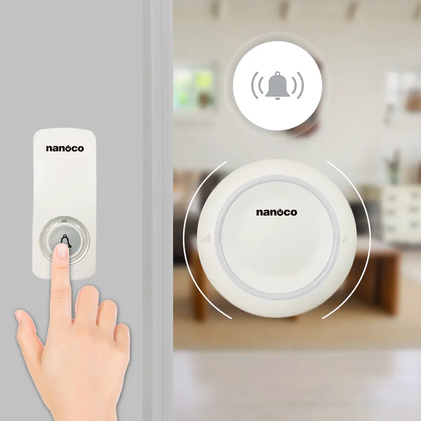 Nút chuông ko cần dùng pin model NDT153 (không dùng pin)