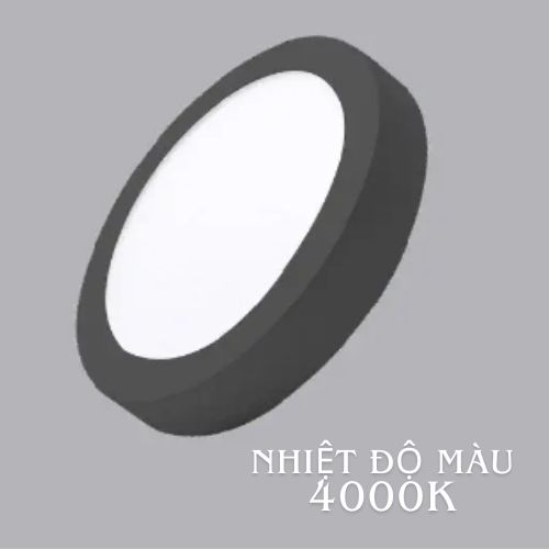 Đèn Panel LED Nanoco model NPL24*RB 24W màu đen hình tròn (3000K, 4000K, 6500K)