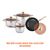 Bộ nồi chảo 4 món inox 304 Nanoco model NCWS850