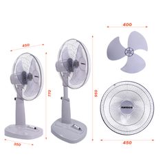 Quạt lửng Nanoco NLF1621/ NLF1621-B, 220V-50Hz, 47W, màu xám, màu xanh