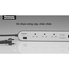 Ổ cắm Panasonic model WCHG243322W-VN (có dây - 3 ổ cắm - 2 USB)