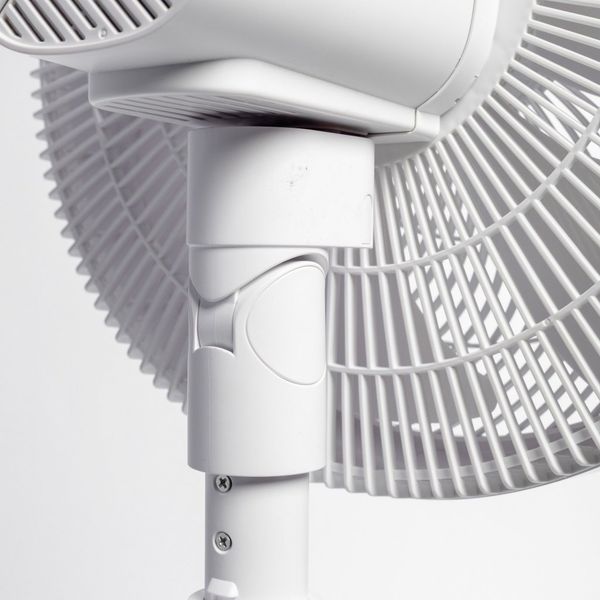 Quạt đứng động cơ BLDC có remote 14inch, 7 cánh, màu hồng/trắng Nanoco model NEF1499