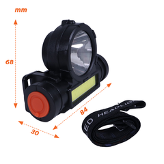 Đèn LED đội đầu Nanoco chóa đèn to/ nhỏ (công suất 3,5W, điều chỉnh độ sáng,pin Lithium 1200mAh, hoạt động 4h)