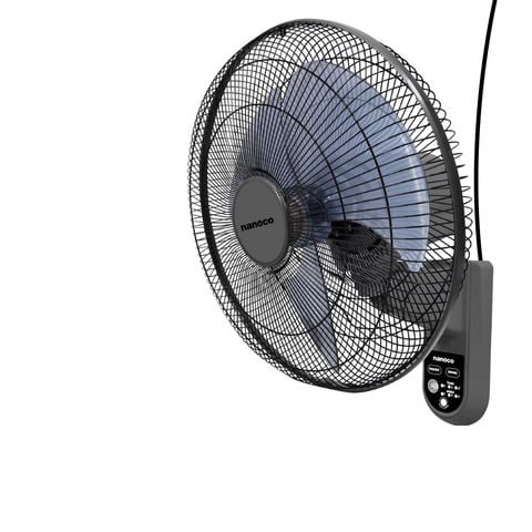 Quạt treo tường Nanoco model NWF1615RC-GR màu ghi (3 chế độ gió, công suất 47W)
