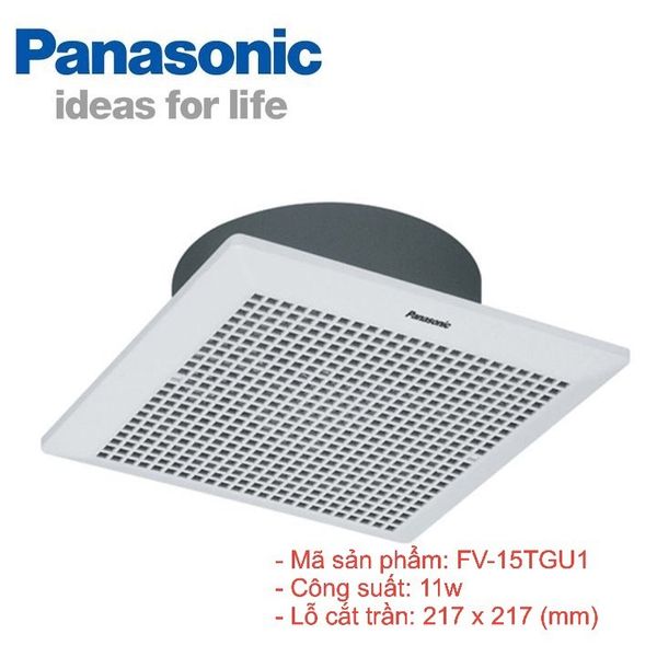 Quạt hút Panasonic dòng gắn tường 1 chiều - có màn che model FV-15AUL (12.5W) - KO GỒM PHÍ LẮP