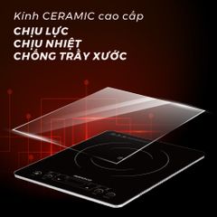 Bếp từ đơn Nanoco Model NICS647 (cảm ứng, công suất 2000W, dòng mỏng)