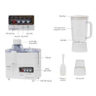 Máy xay ép đa năng Panasonic MJ-M176PWRA công suất 230W