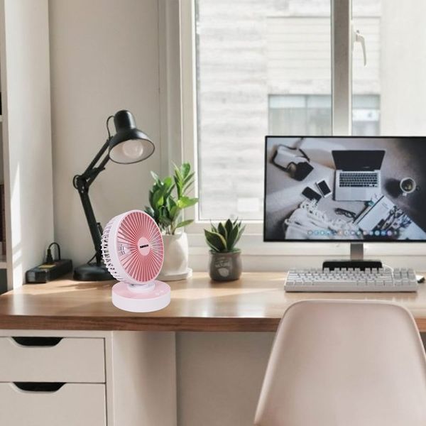 Quạt sạc điện mini Nanoco model NRF6215 (5 cánh, công suất 5W)