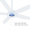Quạt trần Panasonic model F-60UFN (màu xám bạc - 9 chế độ gió  - công suất 59W) - KHÔNG GỒM PHÍ LẮP