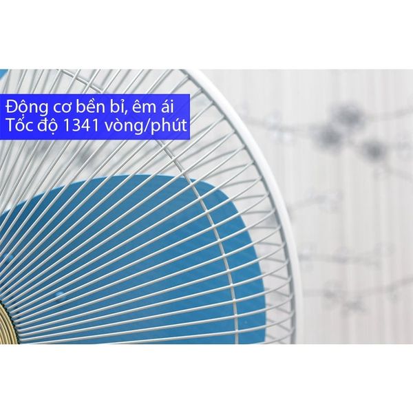 Quạt treo tường Panasonic model F-409U (màu xanh, vàng kim - 3 chế độ gió - 47.5W)- KO GỒM CP LẮP