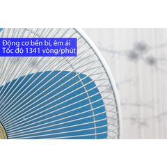Quạt treo tường Panasonic model F-409U (màu xanh, vàng kim - 3 chế độ gió - 47.5W)- KO GỒM CP LẮP