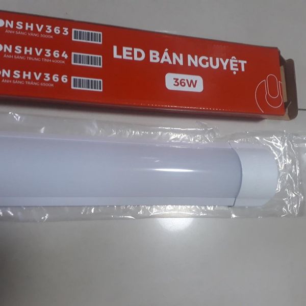 Đèn bán nguyệt LED Nanoco 6 tấc/ 1.2m - 18W/ 36W - Ánh sáng trắng, trung tính, vàng