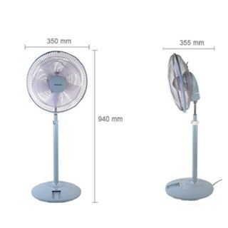 Quạt đứng remote Panasonic F-308NHP/ F-308NHB màu hồng, xanh công suất 37W