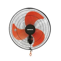 Quạt treo Nanoco model NWF1822 màu đen cam (3 chế độ gió, công suất 65w)