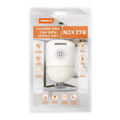 Chuông báo cảm biến không dây Nanoco model NJX378 (có tích hợp đầu sạc USB hoặc sử dụng pin AAA)