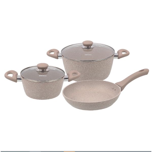 Bộ nồi chảo chống dính Nanoco model NCWS540 (4mm, Hợp kim nhôm cao cấp)