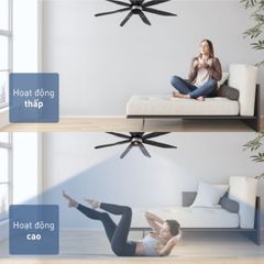 Quạt trần Panasonic model F-70ZBP (màu đen - 9 chế độ gió  - công suất 51W) - KHÔNG GỒM PHÍ LẮP ĐẶT