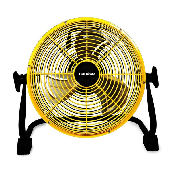 Quạt sạc sàn Nanoco model NRF1230L màu vàng (Công suất 20W, 12 inch)