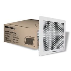 Quạt hút Nanoco âm trần không sử dụng ống dẫn model NCV1520/ NCV2020 (công suất 16W, 21W) - KHÔNG BAO GỒM LẮP ĐẶT