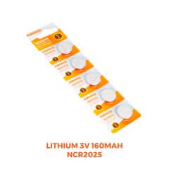 Pin Lithium 3V 160mAh/220mAh Nanoco model NCR2025/ NCR2032  (5 viên/vỉ )