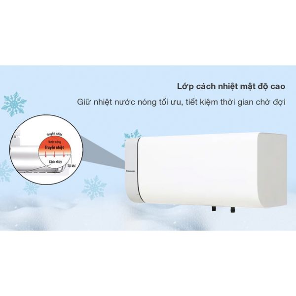 Máy nước nóng gián tiếp Panasonic model DH-HBMVW (công suất 2500W) - KHÔNG BAO GỒM CHI PHÍ LẮP ĐẶT