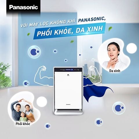 Máy lọc không khí Panasonic model F-VXV70A (công nghệ lọc Nanoe X, cảm biến bụi - mùi/ độ ẩm/ ánh sáng/ chuyển động)