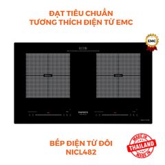 Bếp điện từ đôi Nanoco model NICL482 - KHÔNG BAO GỒM LẮP ĐẶT