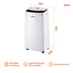 Máy hút ẩm Nanoco model NDH102/ NDH163/ NDH205/ NDH256