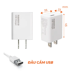 Cốc sạc USB Nanoco Model NUC5V2A