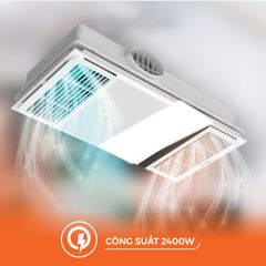 Quạt hút sưởi 5in1 có remote Nanoco model NBD2560