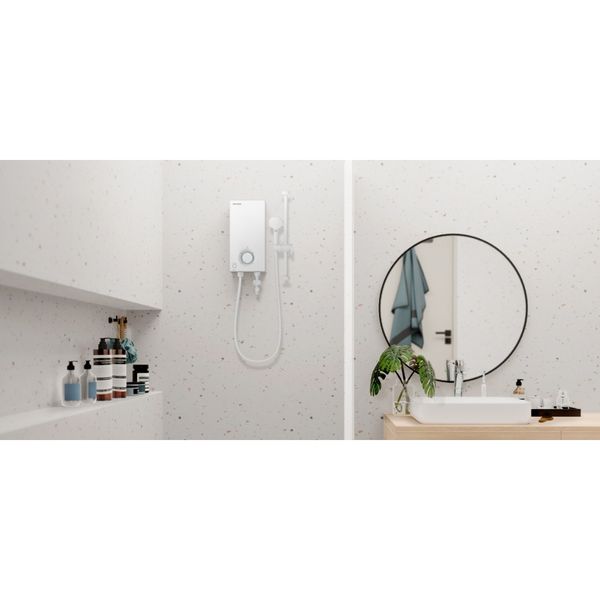 Máy nước nóng Panasonic model DH-3VP1VW/ DH-3VS1VW dòng V- Series (3500W, màu trắng) - KO GỒM CP LẮP