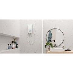 Máy nước nóng Panasonic model DH-3VP1VW/ DH-3VS1VW dòng V- Series (3500W, màu trắng) - KO GỒM CP LẮP