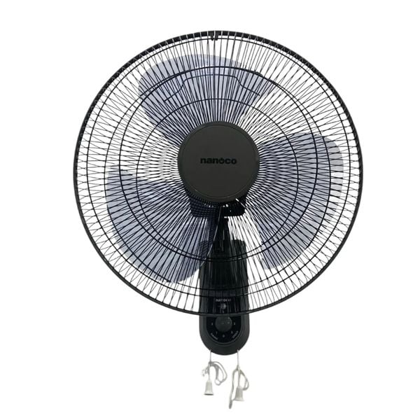 Quạt treo tường 2 dây Nanoco model NWF1614GR( 3 chế độ gió, bạc đạn, công suất 47W )