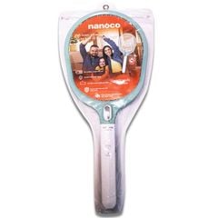 Vợt muỗi Nanoco màu xanh dương model NMR102B (pin lithium 14500h - 220V, có đèn LED chiếu sáng, chất liệu nhựa ABS)