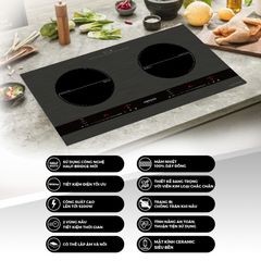 Bếp điện từ đôi cảm ứng Nanoco model NICL481