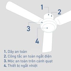 Quạt trần Panasonic model F-60UFN (màu xám bạc - 9 chế độ gió  - công suất 59W) - KHÔNG GỒM PHÍ LẮP