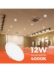 Đèn LED Downlight Eco Ø120 12W Nanoco 4 chế độ màu NED123./ NED124./ NED126./ NED12C.