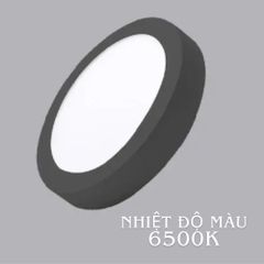 Đèn Panel LED Nanoco model NPL24*RB 24W màu đen hình tròn (3000K, 4000K, 6500K)