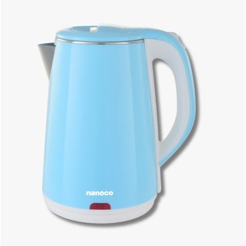Bình đun siêu tốc inox Nanoco model NKT2241B (dung tích 2.2 lít, màu xanh)
