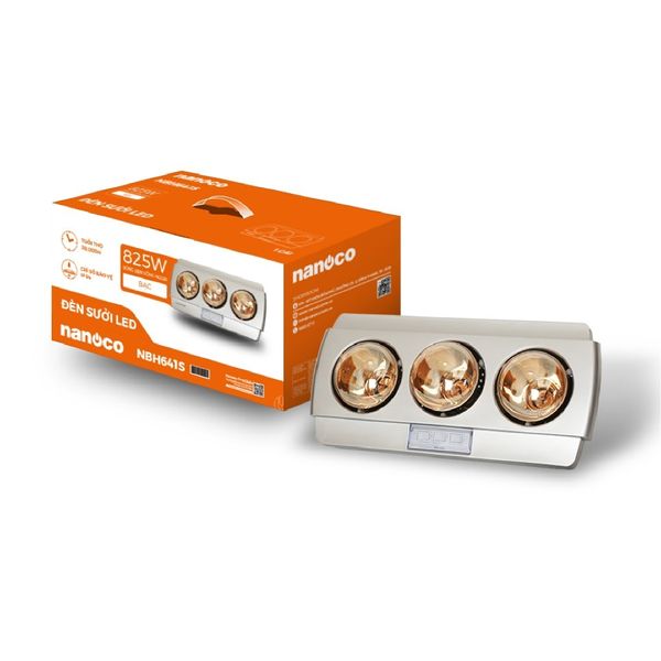 Đèn sưởi gắn tường 3 bóng 825W Nanoco model NBH641S/NBH650G/NBH626G