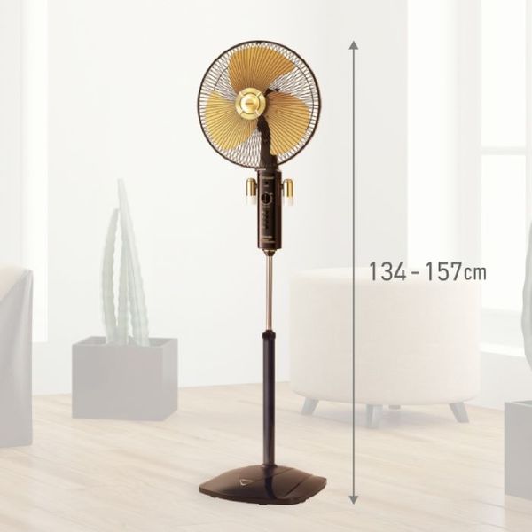 Quạt đứng Panasonic model F-407WGO (màu vàng kim - 3 chế độ gió  -  53.5W) - KHÔNG GỒM PHÍ LẮP