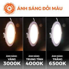 Đèn downlight LED Nanoco φ135 12W 3 màu model: NSD12CS135/ NSD12CW135/ NSD12CG135 - viền vàng/ trắng/ bạc