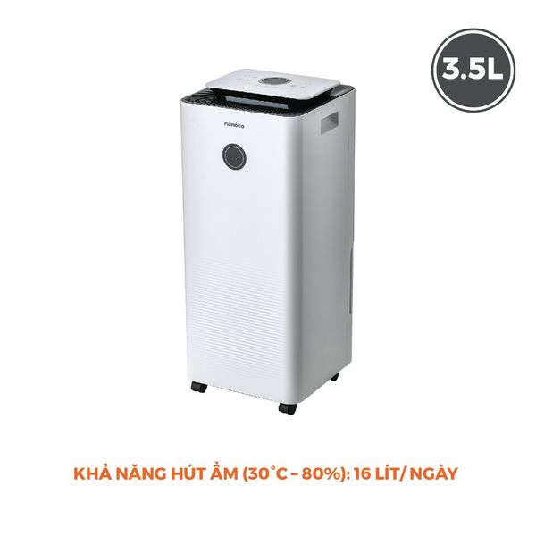 Máy hút ẩm Nanoco model NDH102/ NDH163/ NDH205/ NDH256