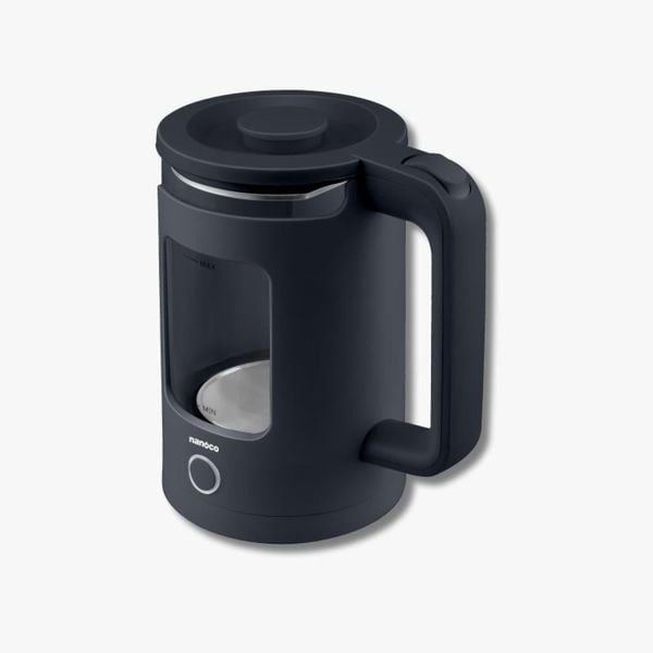 Bình đun siêu tốc thủy tinh Nanoco model NKT1761DB (dung tích 1.7L, màu xanh đen)